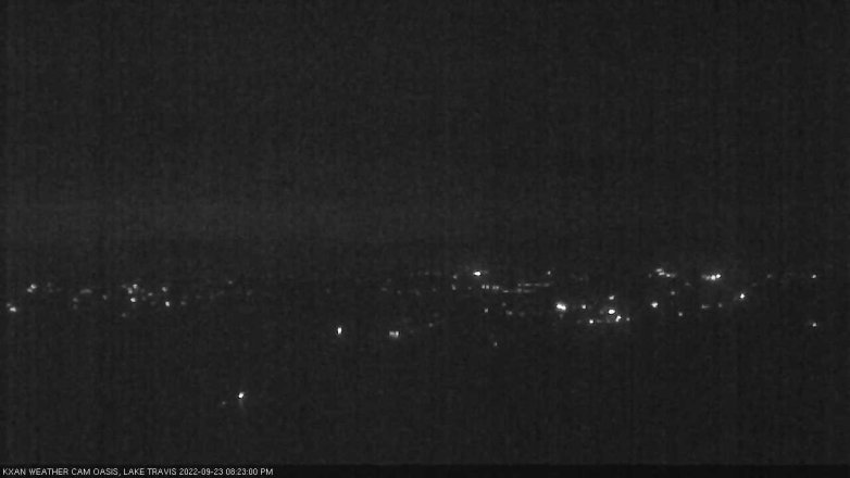 Lake Travis webcam, September 23, 2022 8:25 PM CT