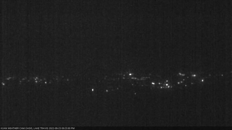 Lake Travis webcam, September 23, 2022 9:25 PM CT