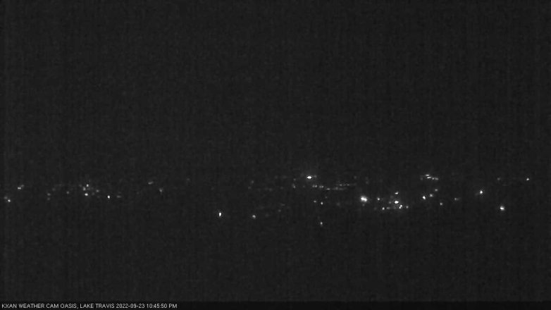 Lake Travis webcam, September 23, 2022 10:45 PM CT
