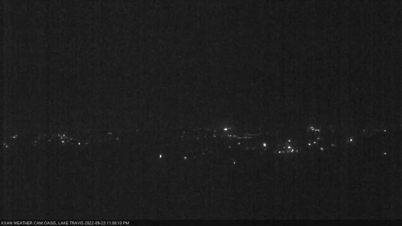 Lake Travis webcam, September 23, 2022 11:00 PM CT
