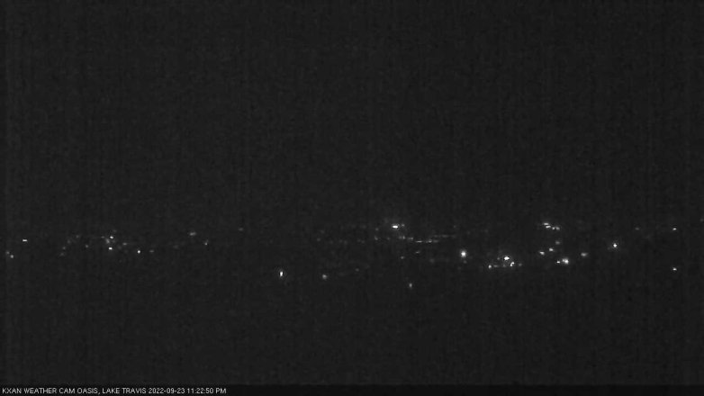 Lake Travis webcam, September 23, 2022 11:25 PM CT