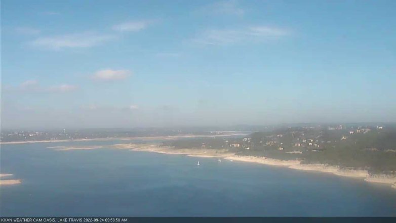 Lake Travis webcam, September 24, 2022 10:00 AM CT