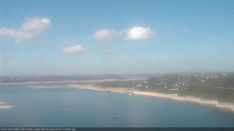 Lake Travis webcam, September 24, 2022 10:45 AM CT