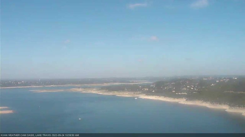 Lake Travis webcam, September 24, 2022 11:00 AM CT