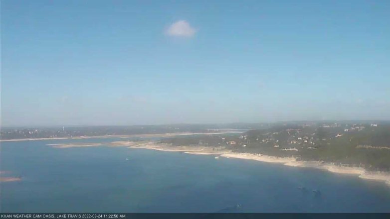 Lake Travis webcam, September 24, 2022 11:25 AM CT