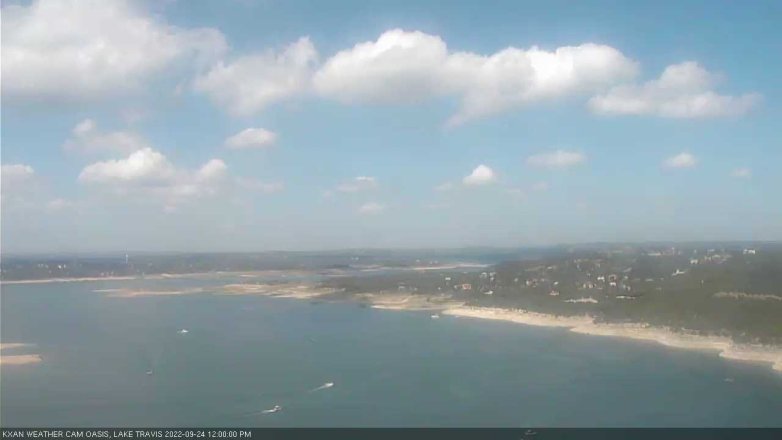 Lake Travis webcam, September 24, 2022 12:00 PM CT