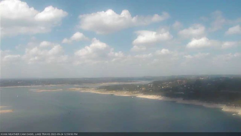 Lake Travis webcam, September 24, 2022 1:00 PM CT
