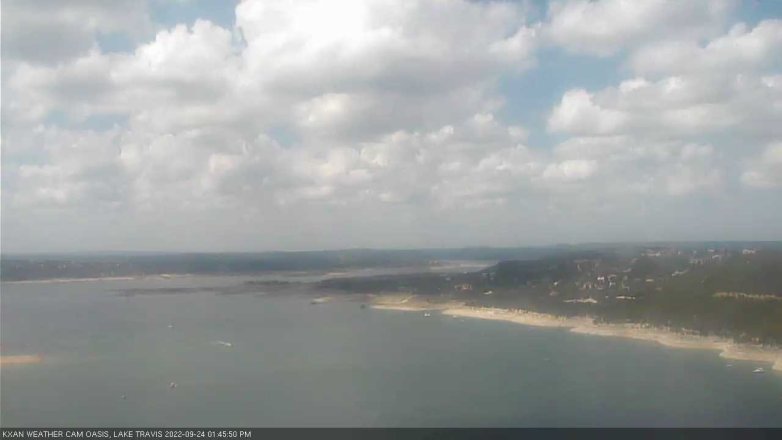 Lake Travis webcam, September 24, 2022 1:45 PM CT