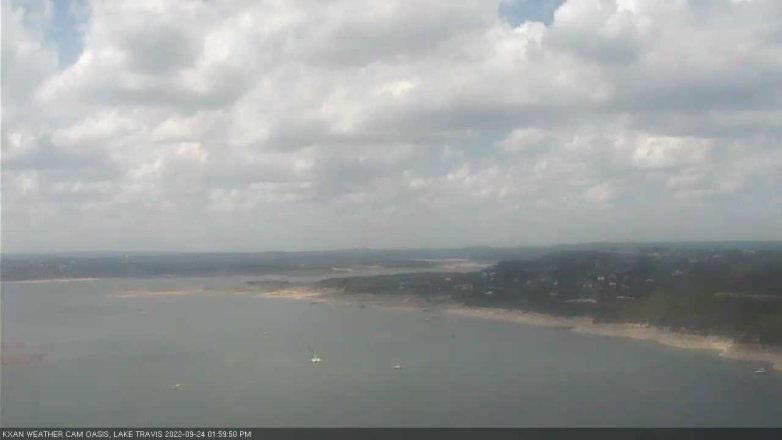 Lake Travis webcam, September 24, 2022 2:00 PM CT