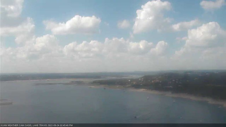 Lake Travis webcam, September 24, 2022 2:45 PM CT
