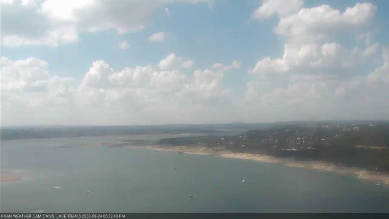Lake Travis webcam, September 24, 2022 3:25 PM CT