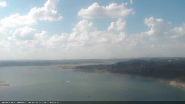 Lake Travis webcam, September 24, 2022 4:00 PM CT