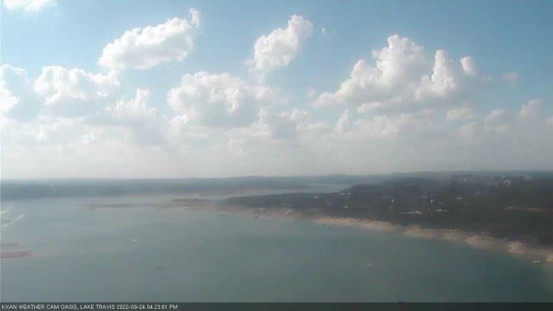 Lake Travis webcam, September 24, 2022 4:25 PM CT