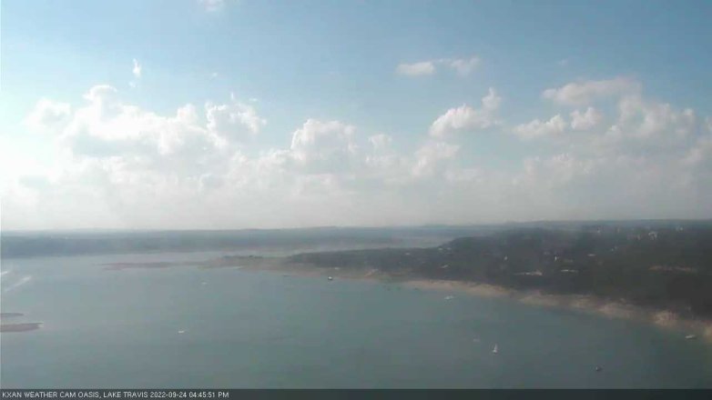 Lake Travis webcam, September 24, 2022 4:45 PM CT