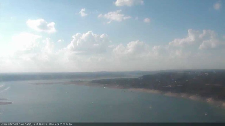 Lake Travis webcam, September 24, 2022 5:00 PM CT
