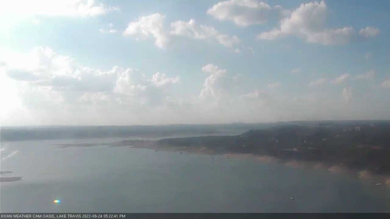 Lake Travis webcam, September 24, 2022 5:25 PM CT