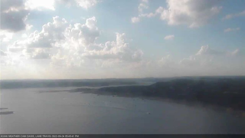 Lake Travis webcam, September 24, 2022 5:45 PM CT
