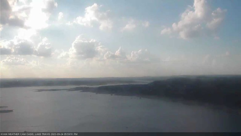 Lake Travis webcam, September 24, 2022 6:00 PM CT