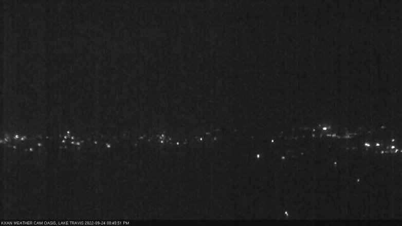 Lake Travis webcam, September 24, 2022 8:45 PM CT
