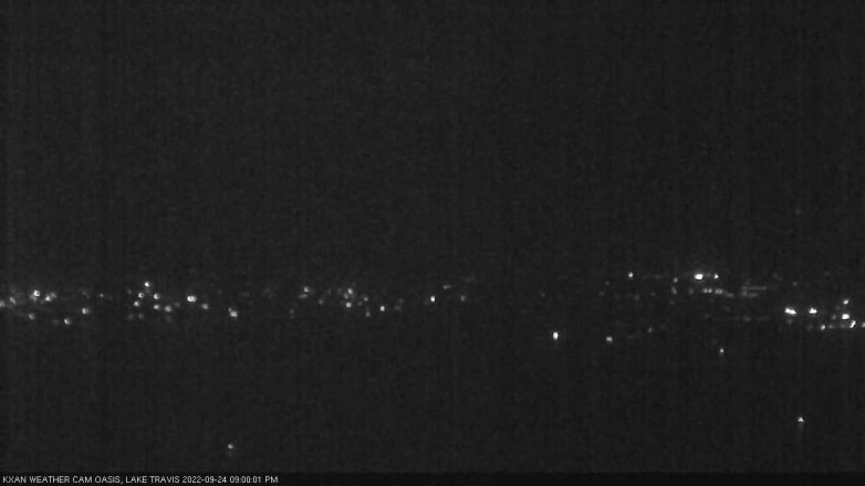 Lake Travis webcam, September 24, 2022 9:00 PM CT