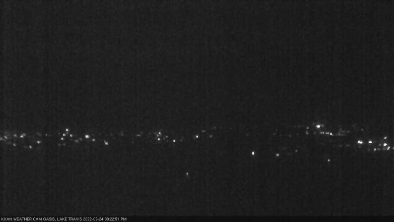 Lake Travis webcam, September 24, 2022 9:25 PM CT