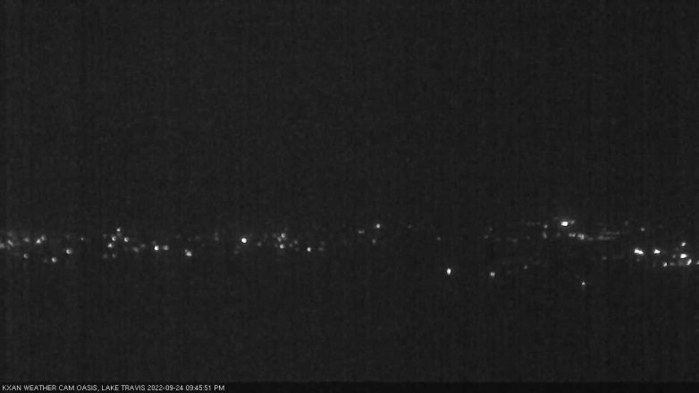Lake Travis webcam, September 24, 2022 9:45 PM CT