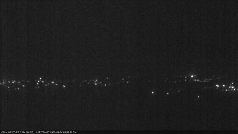 Lake Travis webcam, September 24, 2022 10:00 PM CT