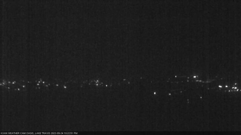Lake Travis webcam, September 24, 2022 10:25 PM CT
