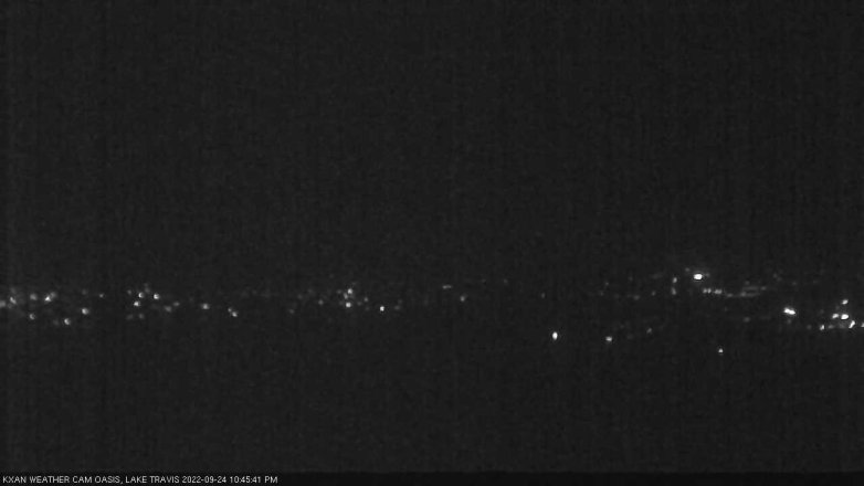 Lake Travis webcam, September 24, 2022 10:45 PM CT