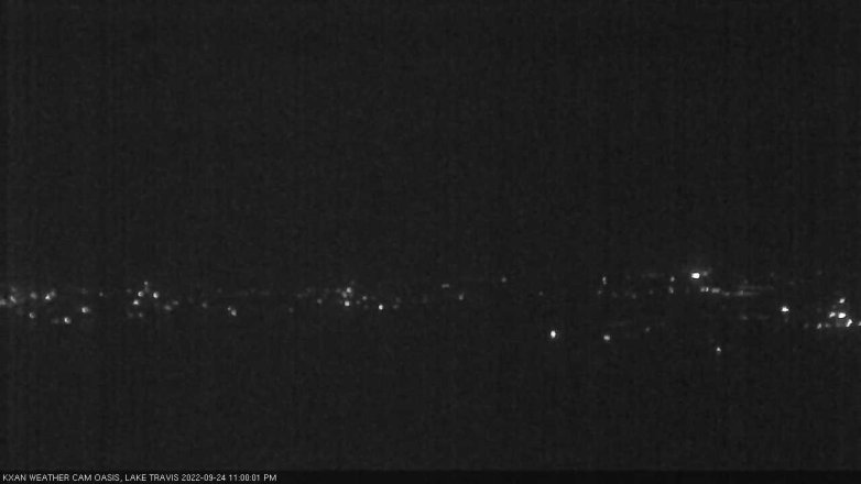Lake Travis webcam, September 24, 2022 11:00 PM CT