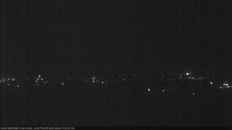 Lake Travis webcam, September 24, 2022 11:25 PM CT