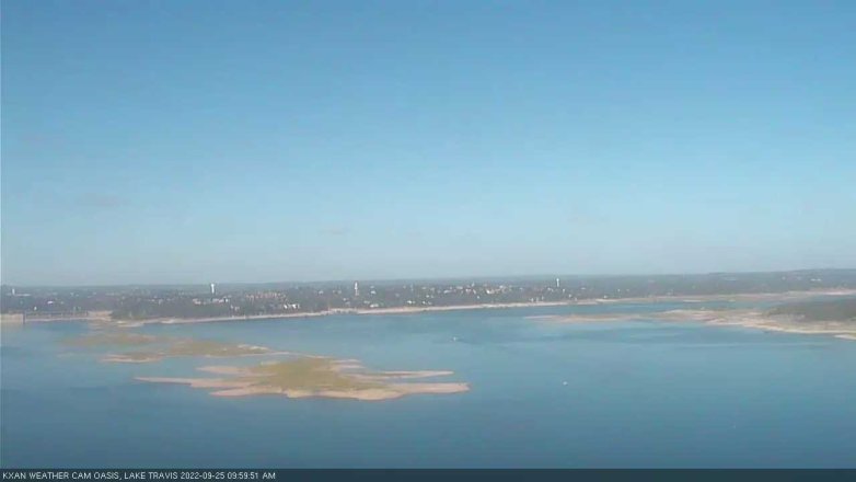 Lake Travis webcam, September 25, 2022 10:00 AM CT