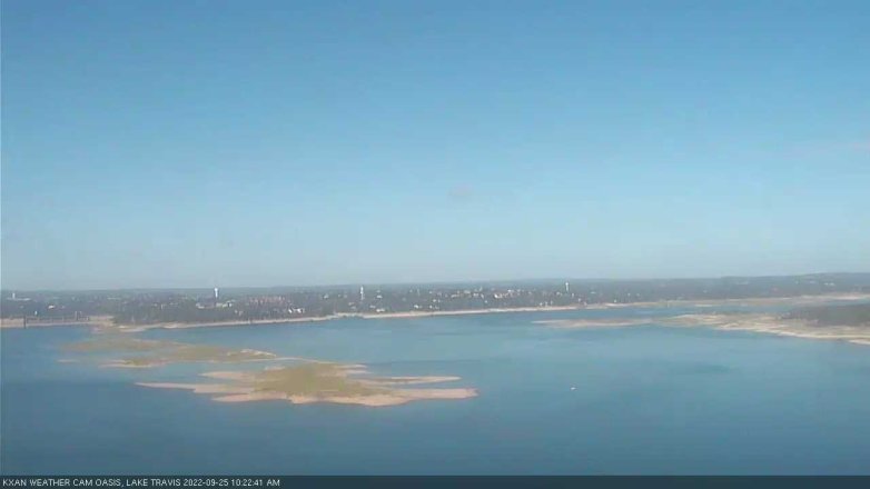 Lake Travis webcam, September 25, 2022 10:25 AM CT