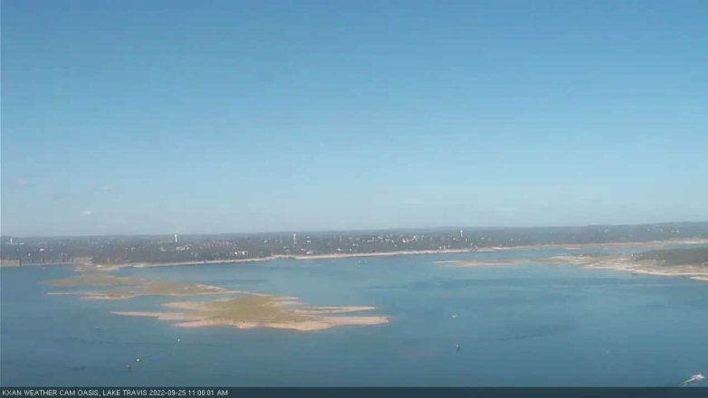 Lake Travis webcam, September 25, 2022 11:00 AM CT