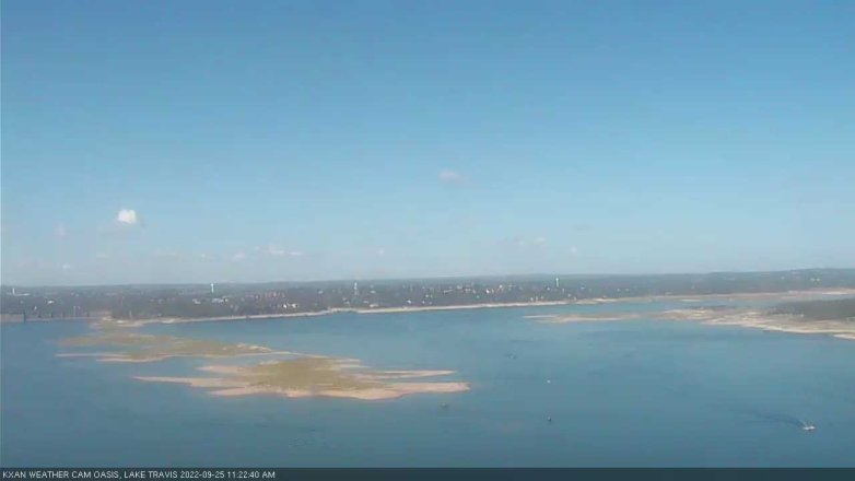 Lake Travis webcam, September 25, 2022 11:25 AM CT