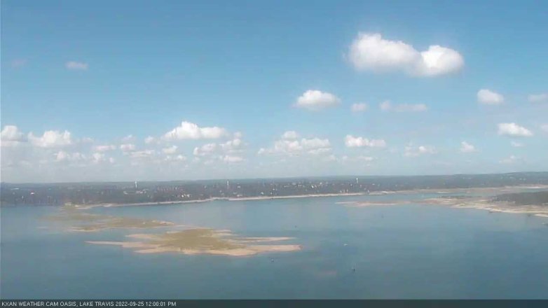 Lake Travis webcam, September 25, 2022 12:00 PM CT