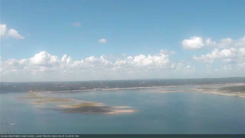 Lake Travis webcam, September 25, 2022 12:45 PM CT