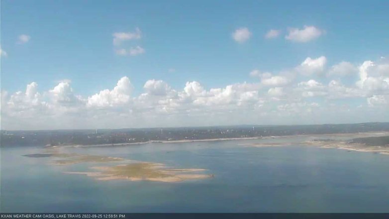 Lake Travis webcam, September 25, 2022 1:00 PM CT