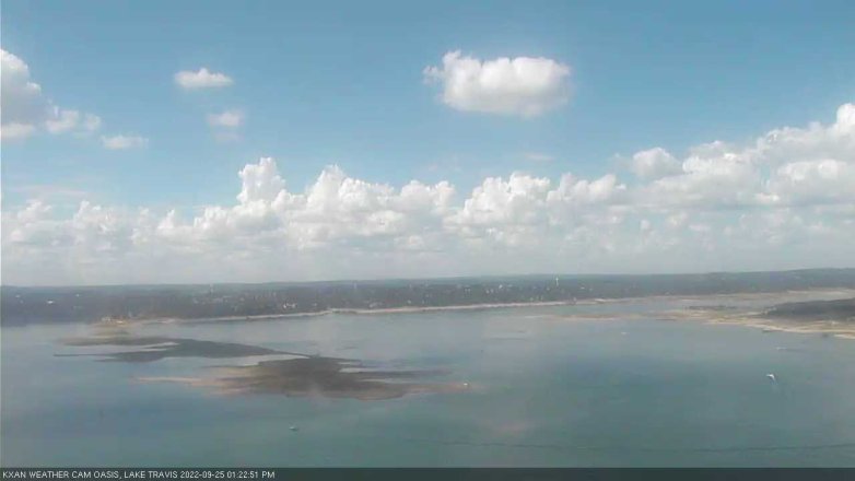 Lake Travis webcam, September 25, 2022 1:25 PM CT