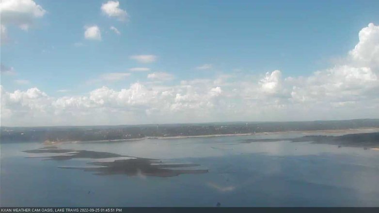 Lake Travis webcam, September 25, 2022 1:45 PM CT