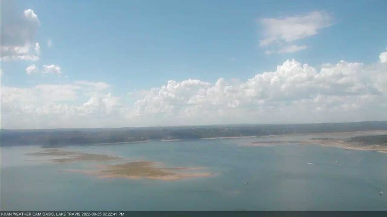 Lake Travis webcam, September 25, 2022 2:25 PM CT
