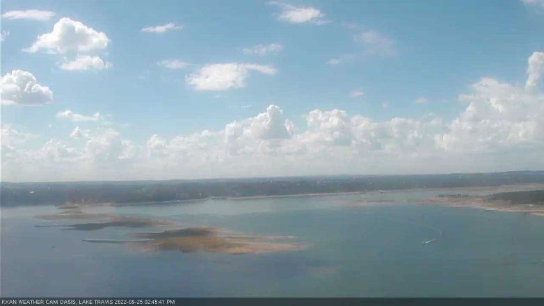 Lake Travis webcam, September 25, 2022 2:45 PM CT