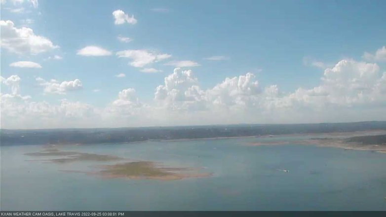 Lake Travis webcam, September 25, 2022 3:00 PM CT