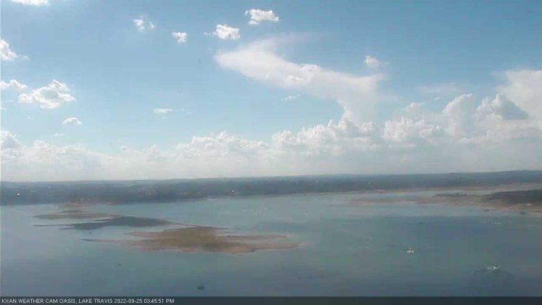 Lake Travis webcam, September 25, 2022 3:45 PM CT