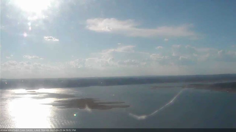 Lake Travis webcam, September 25, 2022 5:00 PM CT