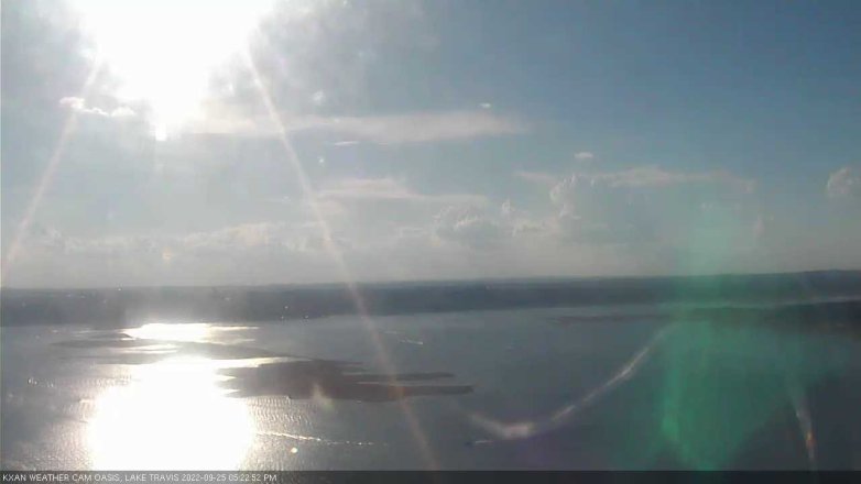 Lake Travis webcam, September 25, 2022 5:25 PM CT
