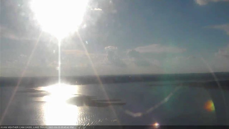 Lake Travis webcam, September 25, 2022 5:45 PM CT