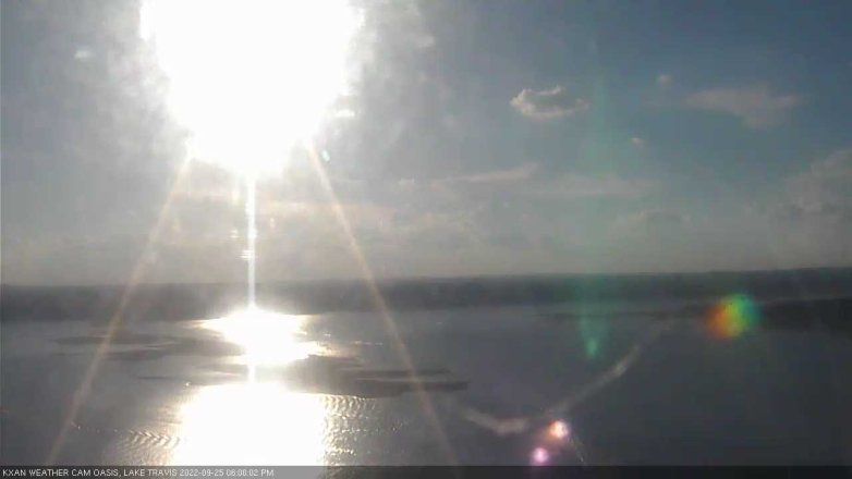 Lake Travis webcam, September 25, 2022 6:00 PM CT