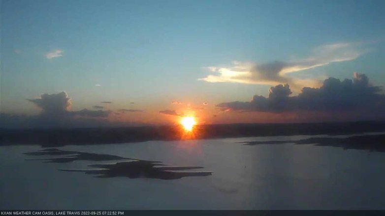 Lake Travis webcam, September 25, 2022 7:25 PM CT
