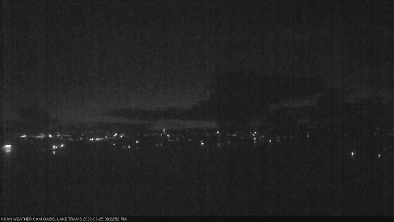 Lake Travis webcam, September 25, 2022 8:25 PM CT